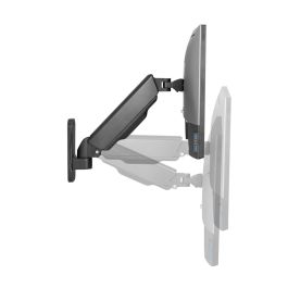 Ewent EW1532 Soporte de Pared para 1 Monitor con Resorte de Gas, Ergonómico, hasta 34 pulgadas, 9 Kg, VESA 75x75 100x100