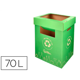 Liderpapel Contenedor Papelera Reciclaje Vidrio Carton Reciclado 450x350x650 mm 70 Litros Verde Precio: 10.3576. SKU: B1CQLVNBCJ