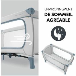 HAUCK SLEEP N PLAY GO PLUS Cuna de viaje plegable con ruedas, 60 x 120 cm, desde el nacimiento, Azul polvoriento