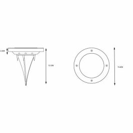 Galix Lote de 3 Focos Solares Empotrados de Acero Inoxidable 0.07W - 5 Lúmenes, 8h Autonomía, 5 LED SMD Blancos Galix Lote de 3 Focos Solares Empotrados de Acero Inoxidable 0.07W - 5 Lúmenes, 8h Autonomía, 5 LED SMD Blancos