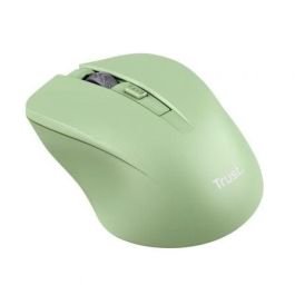 Trust 25042 Ratón Mydo Inalámbrico Óptico Silencioso 1800 DPI Verde, 82% Plástico Reciclado