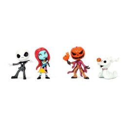 Conjunto de 4 figuras metal pesadilla antes de navidad 7 cm