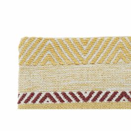 Funda de cojín DKD Home Decor Multicolor Flecos Boho (60 x 60 x 2 cm)