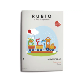Rubio Cuaderno Caligrafía Mayúsculas 3 Lectoescritura Ejercicios A-Z para Niños 4+ Años Precio: 3.5000004. SKU: B1EJCM54LY
