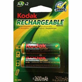 Pila Recargable LR6 Kodak NI-MH 2600 mAh (2 pcs) Pila Recargable LR6 Kodak NI-MH 2600 mAh (2 pcs) Precio: 9.5000004. SKU: S0416391