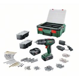 Bosch UniversalDrill 18 Taladro Atornillador a Batería 18V Potente y Compacto, Incluye 2 Baterías 1.5Ah, SystemBox y 241 Accesorios Precio: 173.69000055. SKU: B1BL98QAGQ