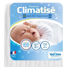 Yoopidoo YOO1708632765632 Colchón para Bebé Climatizado 60x120 cm 1 Cara Fresca de Verano / 1 Cara Acolchada de Invierno Sin Tratamiento Químico Precio: 62.89000047. SKU: B14NP5356F