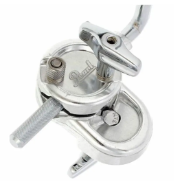 Pearl Abrazadera de Montaje Cencerro W/"L" para Aro de Bombo con Varilla Ajustable y Protectores de Goma