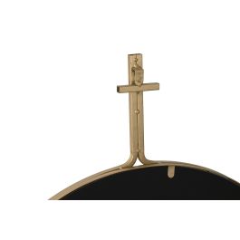 DKD Home Decor Espejo de Pared Decorativo Glam Dorado de Metal y Espejo – 91.5 cm de Alto, 72 cm de Ancho y 2 cm de Fondo