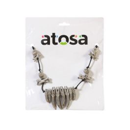 Collar de Huesos Blancos con Diseño Macabro para Halloween