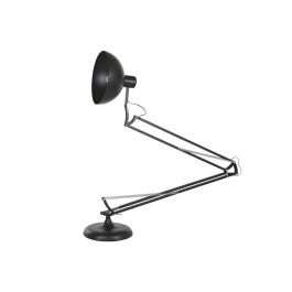 DKD Home Decor Lámpara de Pie Moderna Negra con Flexo E27 Metal 42 x 230 x 145 cm