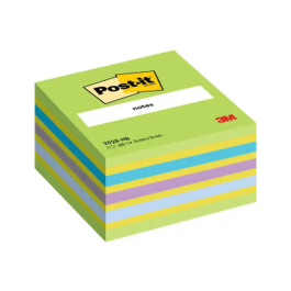 Post-it Bloc de Notas Adhesivas Quita y Pon 76x76 mm Cubo Color Azul y Verde 450 Hojas Precio: 8.49999953. SKU: B1JY5AB232