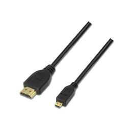 Cable Micro HDMI Aisens A119-0116/ HDMI Macho - Micro HDMI Macho/ Hasta 10W/ 720Mbps/ 80cm/ Negro Precio: 5.89999993. SKU: B1JB47RH3F