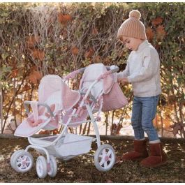 Muñecas Arias Coche Gemelar Universe 45x70x73 cm con Bolso