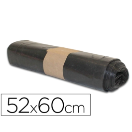 Blanca Bolsa basura domestica negra galga 80 52x60cm rollo 20 unidades Precio: 0.99000022. SKU: B1AXR9GG94