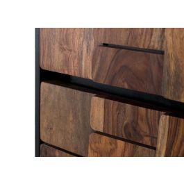 Giner y Colomer Cómoda Madera Mango Sheesham Wengué Nogal 3 Cajones Metal