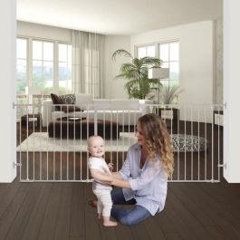 Barrera de seguridad - DREAMBABY - NEWPORT - 3 paneles - 85,5-200 x 74 cm - Bidireccional - Blanco Barrera de seguridad - DREAMBABY - NEWPORT - 3 paneles - 85,5-200 x 74 cm - Bidireccional - Blanco