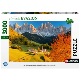 Nathan Rompecabezas 3000 Piezas Escape - El Pueblo de Santa Magdalena de Loic Lagarde, Colección Escape, Ref. 12001871, A partir de 14 años Precio: 79.6664. SKU: B1DN2XZYL7