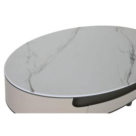 Mesa Centro Moderno DKD Home Decor Beige Blanco 75 x 40 x 140 cm Mesa Centro Moderno DKD Home Decor Beige Blanco 75 x 40 x 140 cm