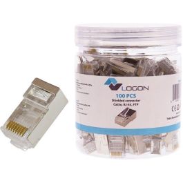 LOGON PROFESSIONAL RJ45 CAT5e SHIELDED CONNECTOR POT/JAR 100PCS Precio: 17.78999959. SKU: B17KLAN9AF