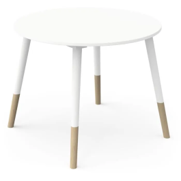 Demeyere Conjunto 1 mesa + 2 sillas FIMIANA Estilo escandinavo Blanco mate / Roble Kronberg