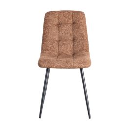 Silla Jaspeado Ocre Tejido-Metal 44 X 52 X 86 cm