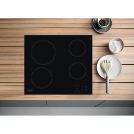 Hotpoint Placa Vitrocerámica HR631C - 4 Fuegos, 60 cm - Negro