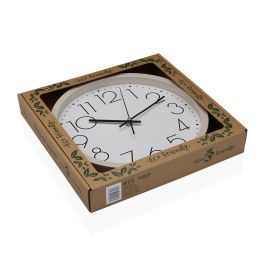 Reloj de Pared Versa Beige Madera 4,2 x 30 x 30 cm