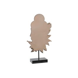 DKD Home Decor Figura Decorativa Oriental de Buda Marrón Negro de Resina y Metal 8x42x23 cm (2 Unidades) Surtido Aleatorio