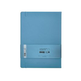 Cuaderno Con Gomilla Antartik Notes Tapa Dura A4 Hojas Lisas Azul Claro 100 Hojas 80 gr Fsc