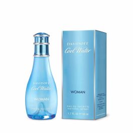 Davidoff Cool Water Woman Eau de Toilette 50 ml Vaporizador. Perfume Femenino Floral Acuático. Aroma Fresco y Sensual para Mujer.