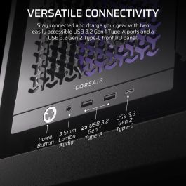 Corsair COR1737672614579 Caja PC Semitorre 4000D RS ARGB Series con 3 ventiladores ARGB Negro