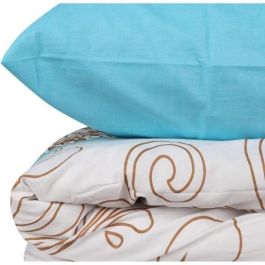 Juego de Cama AUC8681181730843 - Funda Nórdica 220x240 cm + 2 Fundas Almohada 60x60 cm - 100% Algodón Reforzado Turquesa