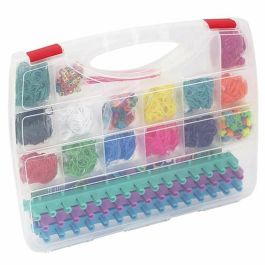 Elasticolor Maletín Pro Travel Mega Set para Crear Pulseras y Collares, 2400 Elásticos y 250 Cuentas de Colores, +8 años Elasticolor Maletín Pro Travel Mega Set para Crear Pulseras y Collares, 2400 Elásticos y 250 Cuentas de Colores, +8 años
