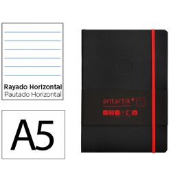 Antartik Antartik Notes Cuaderno A5 Tapa Blanda Hojas Rayas Negro y Rojo 80 Hojas 80gr FSC Precio: 6.50000021. SKU: B1AEWE3FG9