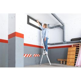 Escalera domestica de aluminio 3 peldaños Escalera domestica de aluminio 3 peldaños