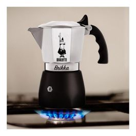 Bialetti 2023 2TZ Cafetera italiana 2 tazas Negro Acero inoxidable Aluminio Termoplástico 0,1 L