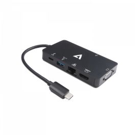 Hub USB V7 V7UC-U3CRJ45HDVG-BLK Negro Hub USB V7 V7UC-U3CRJ45HDVG-BLK Negro