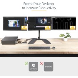 StarTech MST HUB Divisor 3 Puertos DisplayPort 1.4 a 3x DisplayPort, 8K Ultra HD, Alimentado por USB, Compatible con Windows