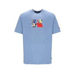 Camiseta de Manga Corta Hombre Russell Athletic Emt E36211 Añil