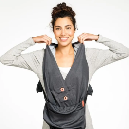 Infantino Portabebés Hug & Cuddle para Recién Nacidos y Bebés de 3 a 11.8 kg - Sistema de Bufanda de Portage