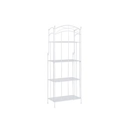 DKD Home Decor Estantería Terraza y Jardín Blanco Hierro 58 x 28 x 160 cm