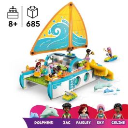 LEGO 42664 Friends Aventura en Barco con Delfines - Juego Creativo para Niñas de 8 Años