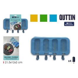 Inde Molde de Silicona Quttin para 4 Helados Mini, con medidas de 21.5 cm x 12 cm x 2 cm. (24 Unidades) Precio: 36.49999969. SKU: B1DLJ4B2L6