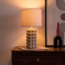 Home Deco Factory Lámpara de Cerámica Taupe - Colección Cocooning
