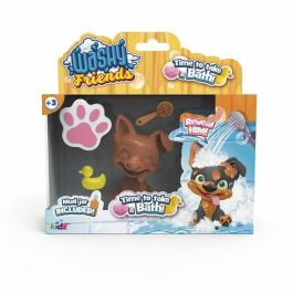 Figura perro hora del baño washy friends 9 modelos para coleccionar ¡descrubre tu perrito!
