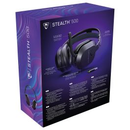 Turtle Beach Stealth 500 Auriculares de Juego Inalámbricos PC/PS5/PS4/Móvil, Over-Ear, Bluetooth 5.2, 40h Batería, Micrófono Boom, Negro