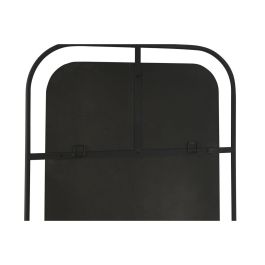 DKD Home Decor Espejo Moderno de Pared Vertical de Hierro y Cristal Negro Dorado 195x73 cm (Superficie Espejo 60x182 cm)