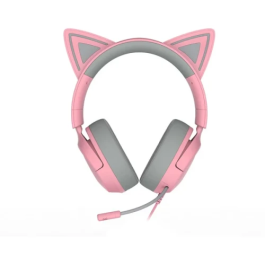 Razer RZ04-05350100-R3M1 Kraken Kitty V3 X Quartz Rosa - Auriculares Gaming con Orejas de Gato, Sonido Envolvente 7.1