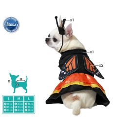 Disfraz Mascota Mariposa Naranja Talla L Polyester